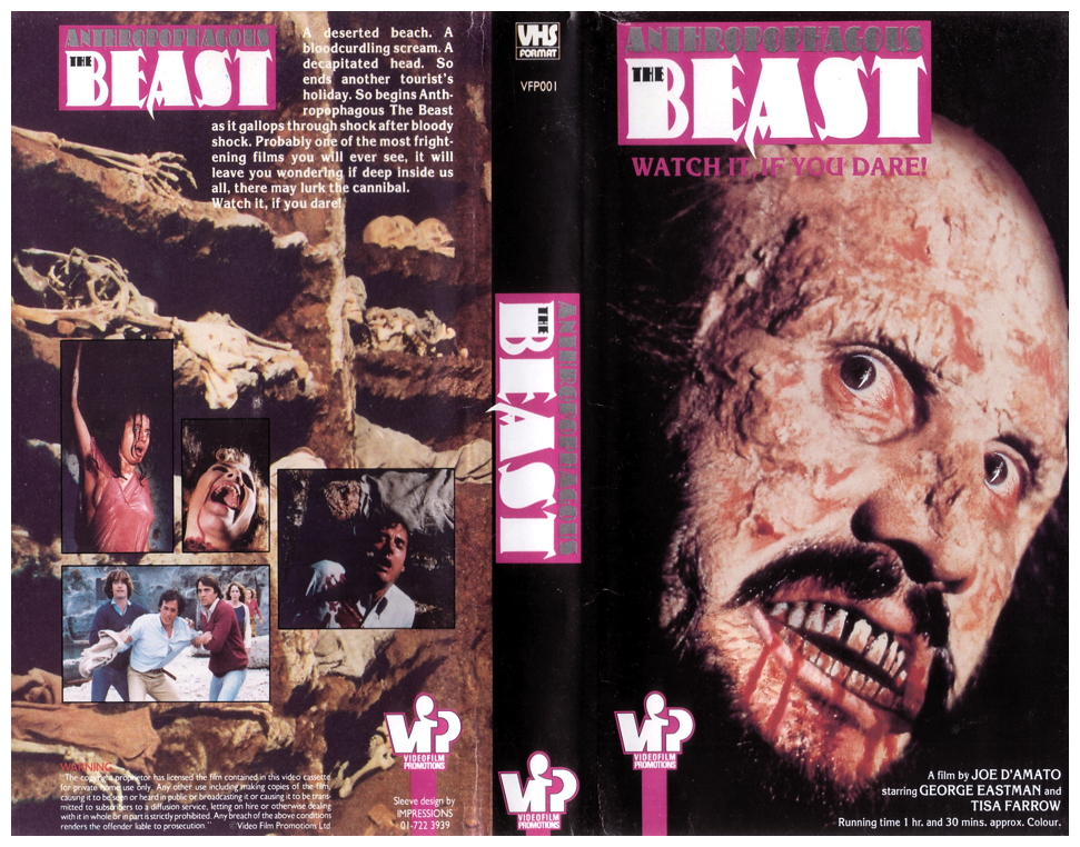 VN Antropophagus The Beast VHS