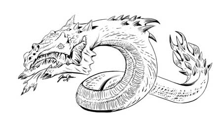 basilisk coloring pages