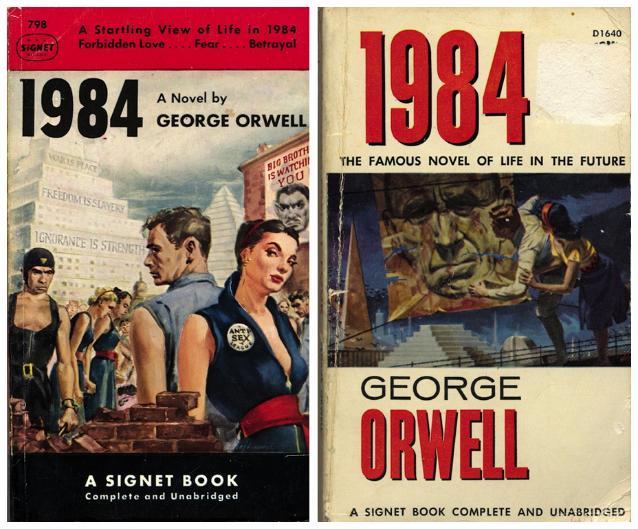 1984, book cover, books poster, Book art, George Orwell, Nineteen  Eighty-Four, Winston Smith Leggings by Stefanoreves