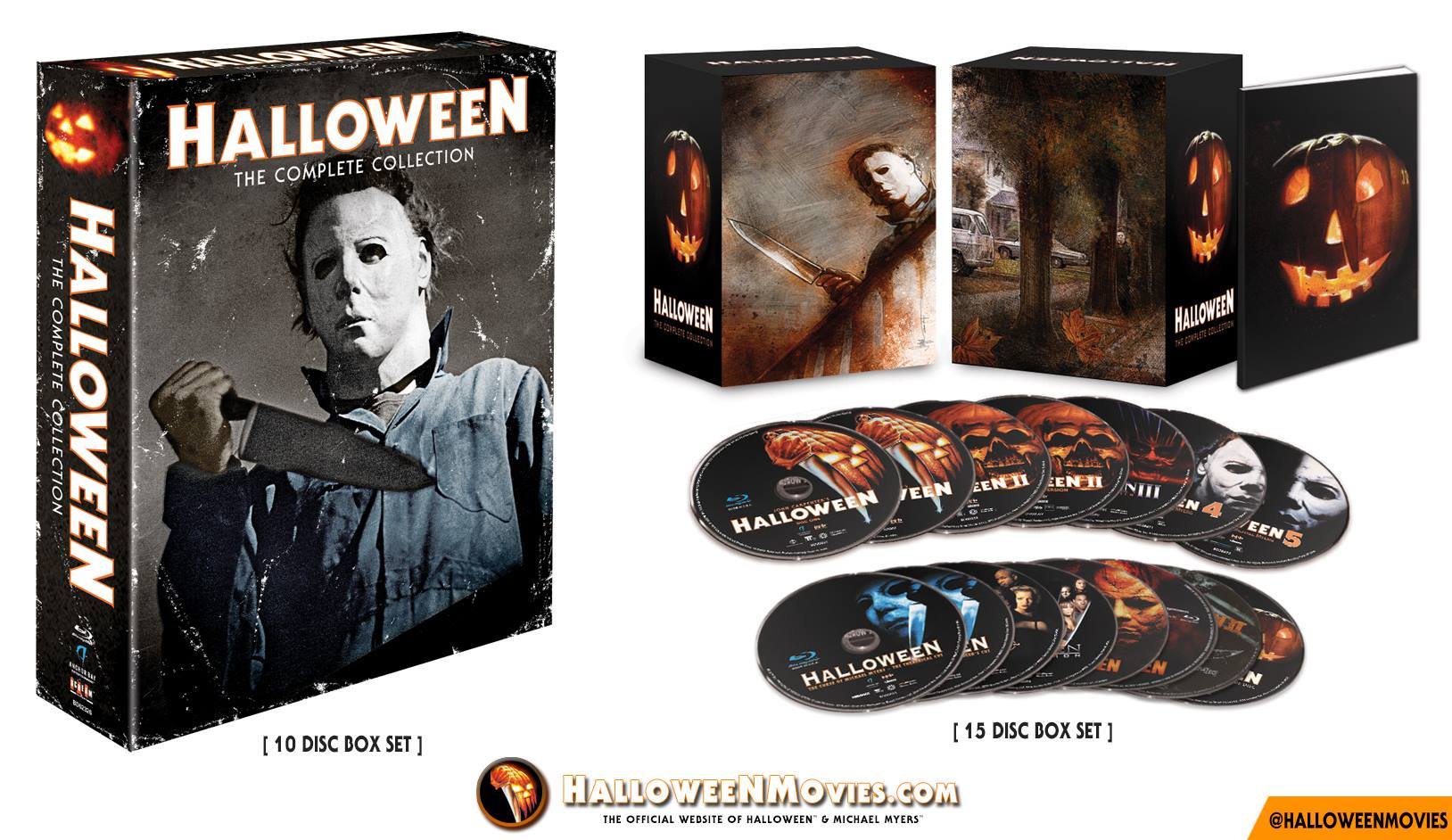 Коллекция хэллоуин. Helloween Box Set collection. Halloween Blu ray collection. Хэллоуин Делюкс коллекшн.