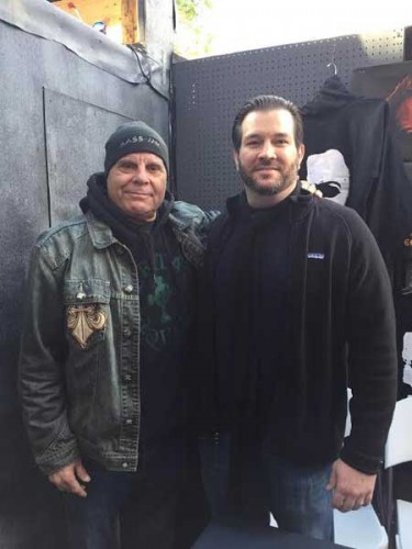 Actor Tony Moran with Horrornews.net writer, Anthony Calvitti in Salem, Mass. in October 2015.