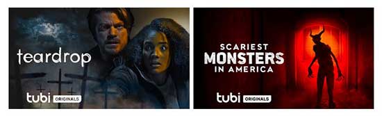 New Horror Tubi Originals in May – TEARDROP and SCARIEST MONSTERS IN AMERICA