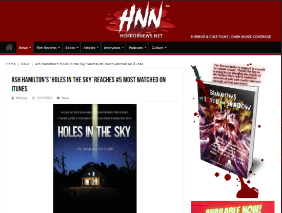 Marketing Journey: Holes In The Sky: The Sean Miller Story | HNN