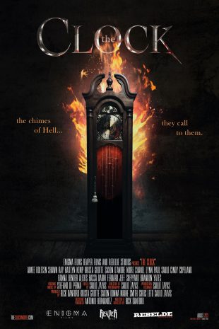 Official Poster for Rick Danford’s horror film, “The Clock”