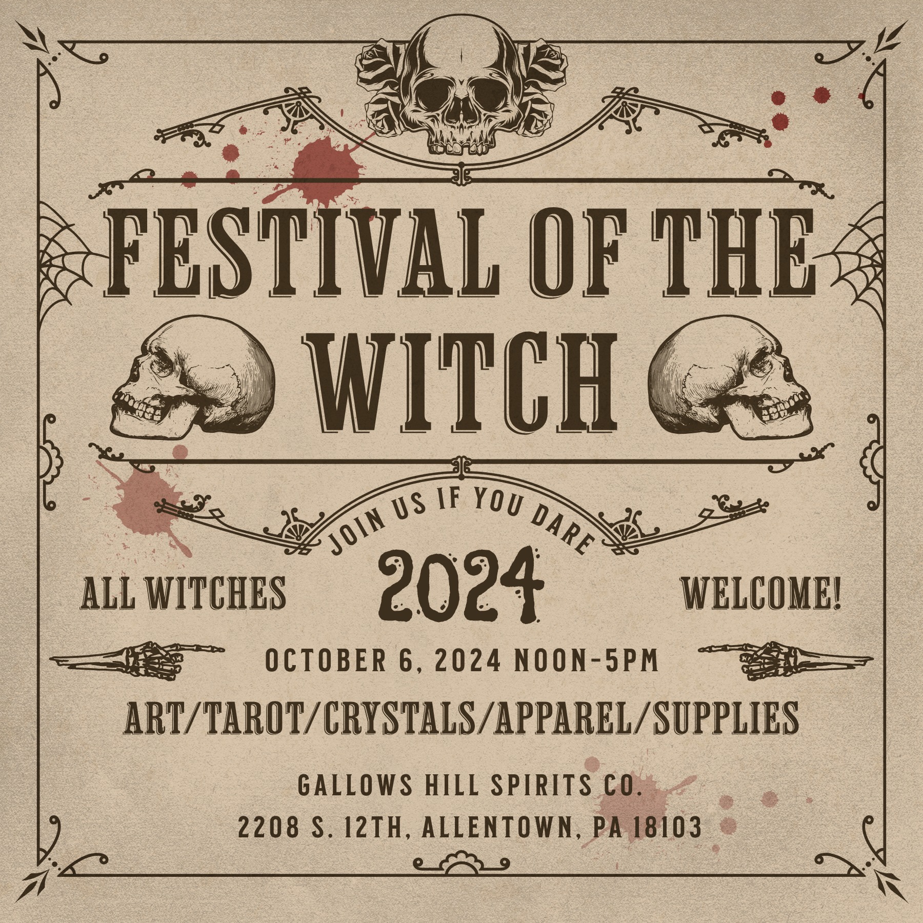 Festival of the Witch October 6, 2024 at Gallows Hill Spirits HNN