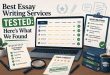 Best Essay Writing Services Tested: Here’s What We Found