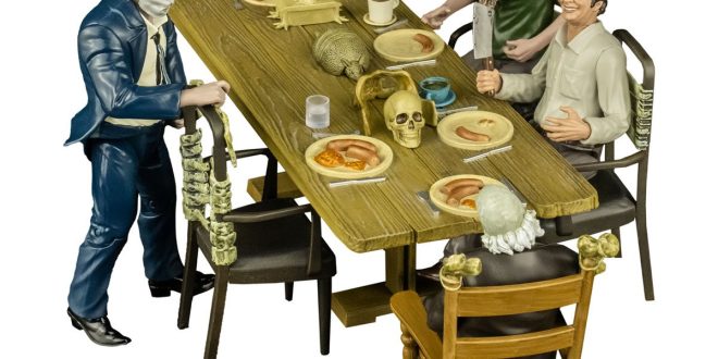 DO YOU SMELL BBQ? TRICK OR TREAT STUDIOS UNVEILS MULTI-PIECE ‘THE TEXAS CHAINSAW MASSACRE’ DINNER SCENE PLAYSET