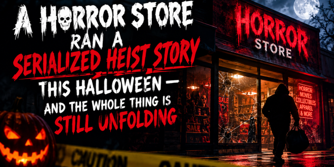 A Horror Store Ran a Serialized Heist Story This Halloween — and the Whole Thing Is Still Unfolding