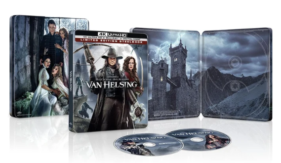 ADVENTURE LIVES FOREVER: UNIVERSAL PICTURES HOME ENTERTAINMENT RELEASES GOTHIC ACTION-HORROR CULT CLASSIC ‘VAN HELSING’ IN A LIMITED EDITION 4K ULTRA HD STEELBOOK